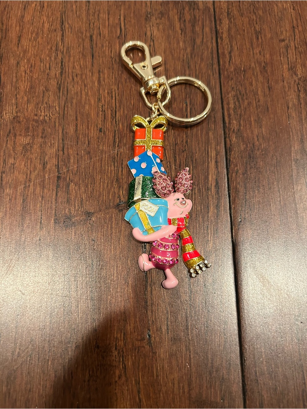Disney Baublebar Christmas Piglet Keychain